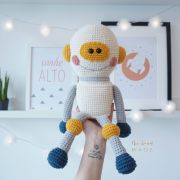 Receita em PDF – Robô Fefê Amigurumi