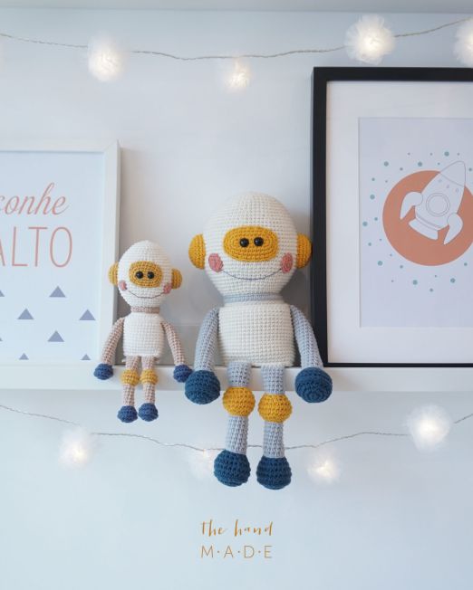 Receita em PDF - Robô Fefê Amigurumi