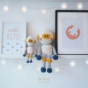 Receita em PDF – Robô Fefê Amigurumi