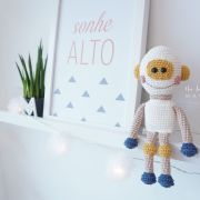 Receita em PDF – Robô Fefê Amigurumi