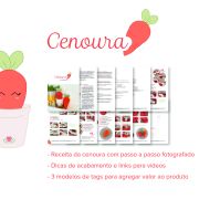 Receita em PDF – Cenoura amigurumi