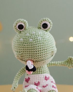 Receita em PDF – Sapo Lelé Amigurumi Interativo