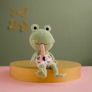 Receita em PDF – Sapo Lelé Amigurumi Interativo