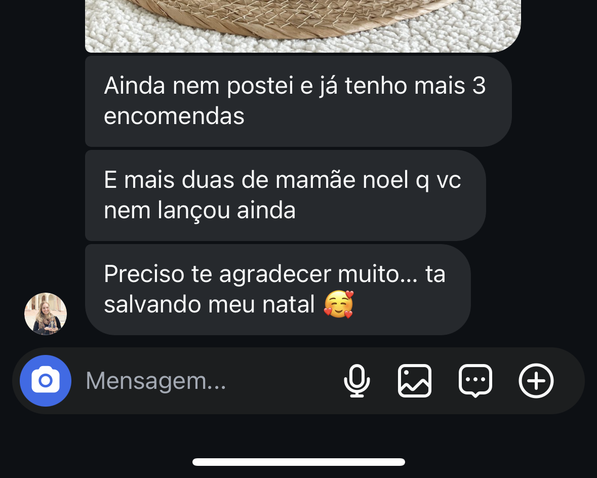 Depoimento sobre encomendas do Casal Noel